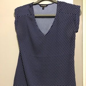 Blue Polka Dot Shirt
